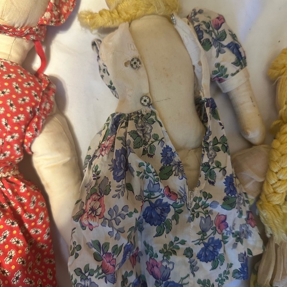 Vintage Handmade Rag Dolls Set - Picture 6 of 11